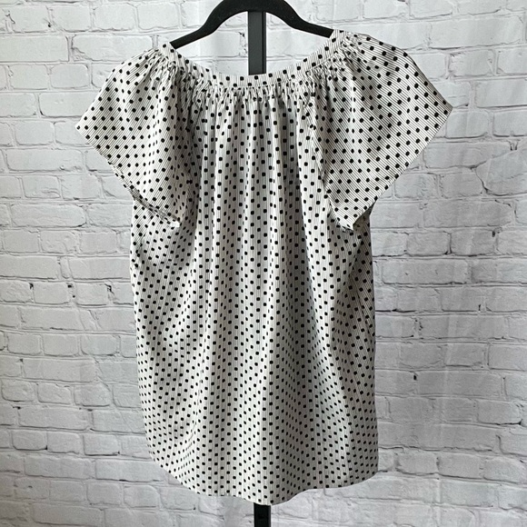 Motherhood Maternity Polka Dot Blouse Size Small - Picture 2 of 3